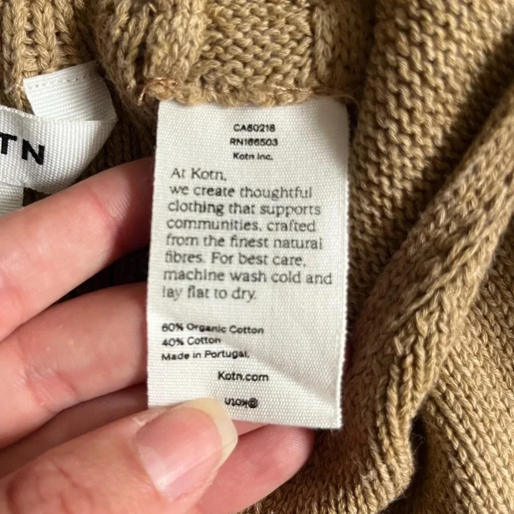 KOTN Tan Ribbed Tank Top - Picture 7 of 10